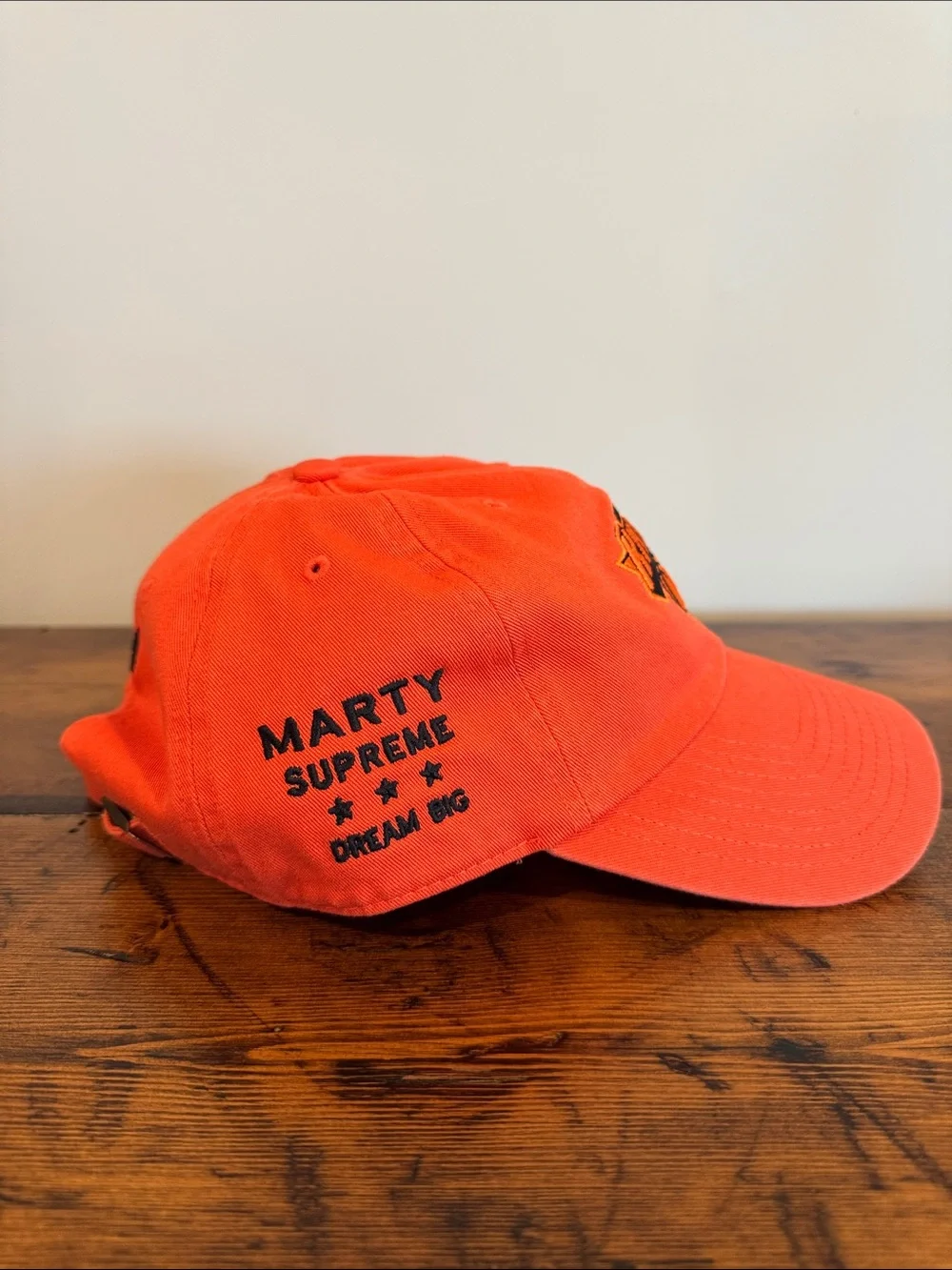 Rare 47 Brand A24 New York Knicks Marty Supreme Streetwear Clean Up Orange Hat